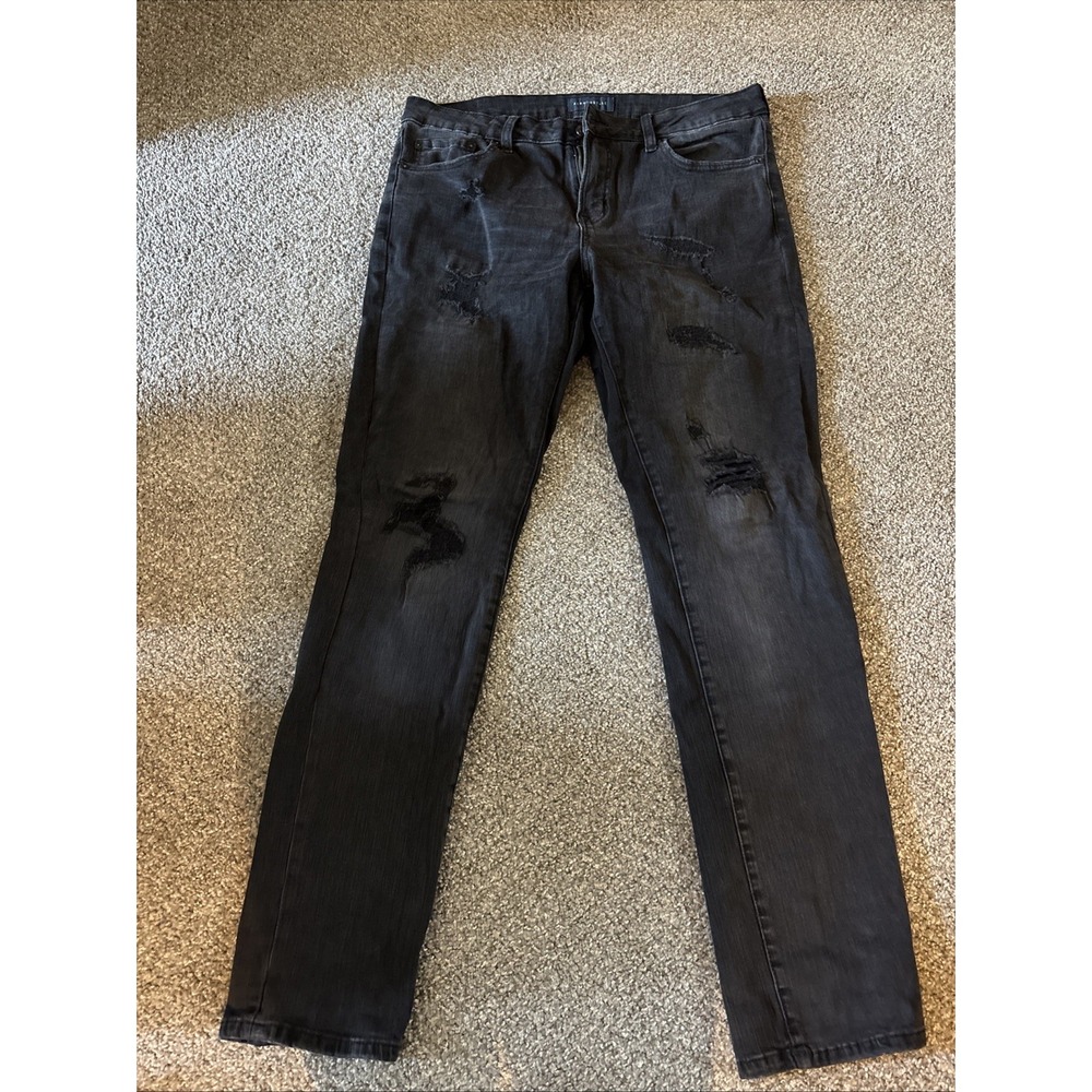 AERO Aeropostale Skinny Black Jeans Womens Size 34/34 - Picture 1 of 4
